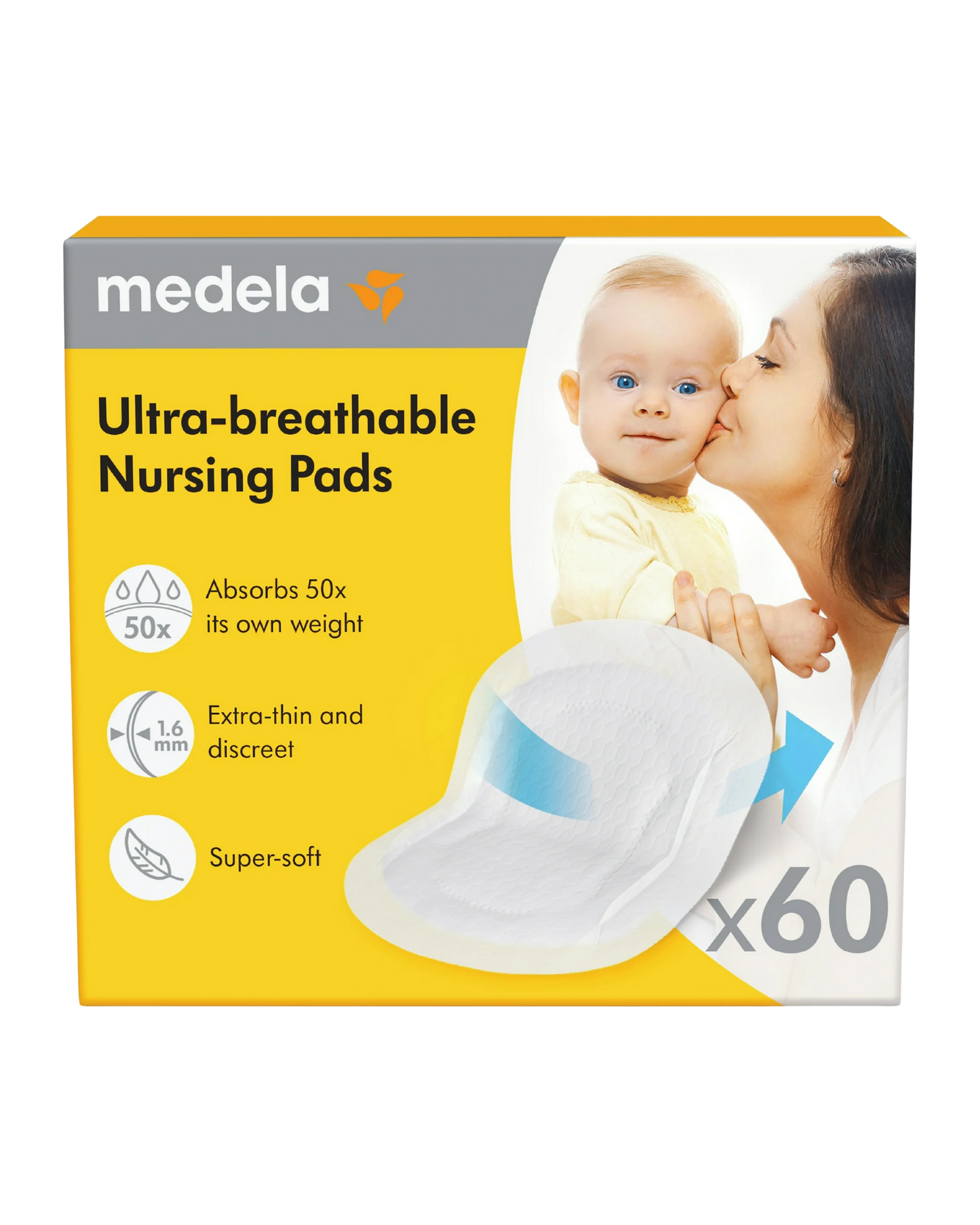 60 Ct Disposable Breast Pads
